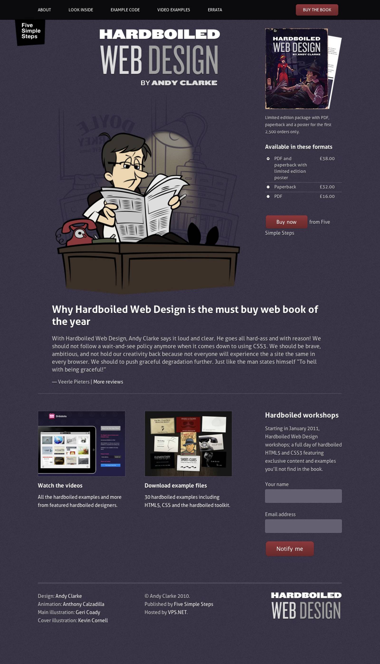 Hardboiled Web Design by Andy Clarke